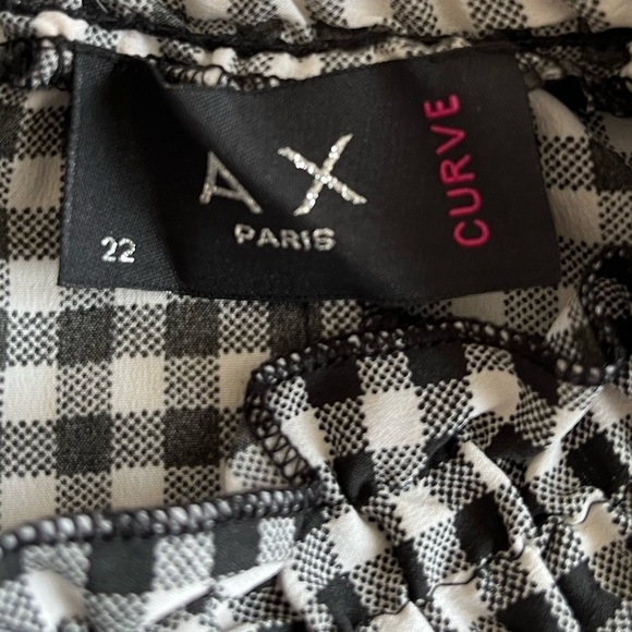 Ax PARIS curve Plus Gingham High Neck Dress size 22 - Picture 9 of 10